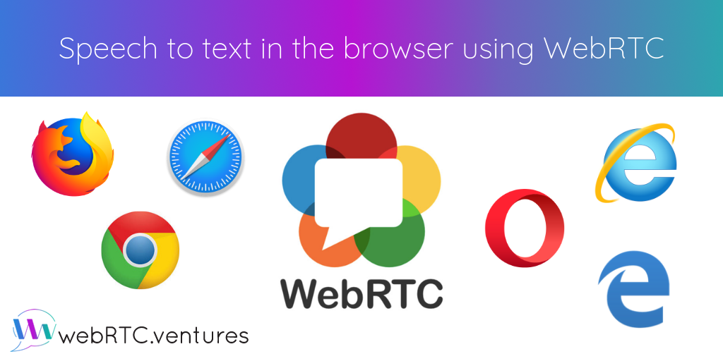 Speech to text in the browser using WebRTC