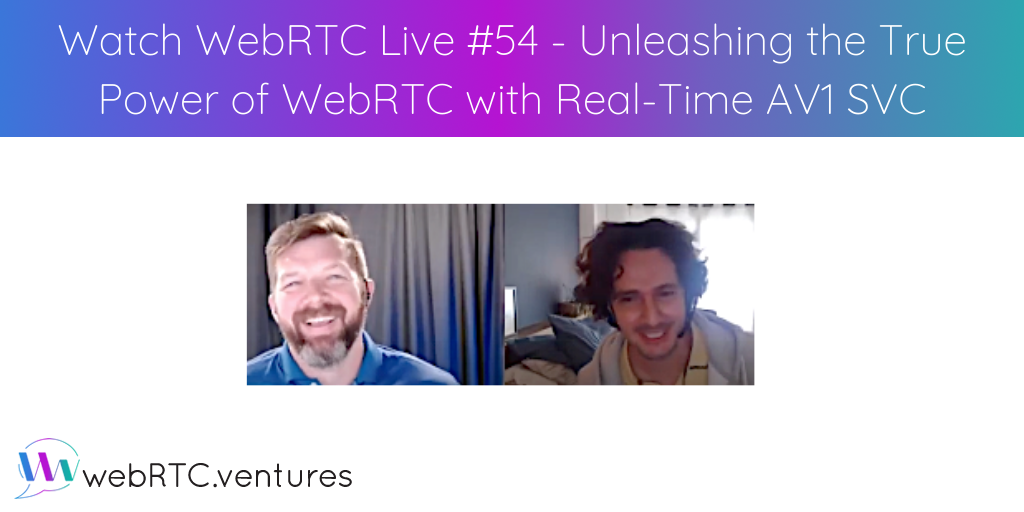 For our 54th episode of WebRTC Live, Arin Sime was joined by Sergio Garcia Murillo, founder and main developer for Meedoze technology, CoSMo's Media Server Tech Lead, and Millicast's Principal Engineer and Solution Architect, to explore enabling the next generation of live video architectures with Real-Time AV1 SVC.